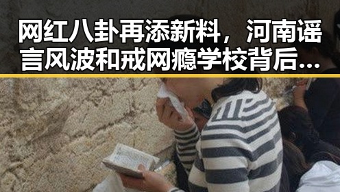 网红八卦再添新料,河南谣言风波和戒网瘾学校背后真相
