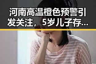 河南高温橙色预警引发关注,5岁儿子存款被母亲取光事件成焦点